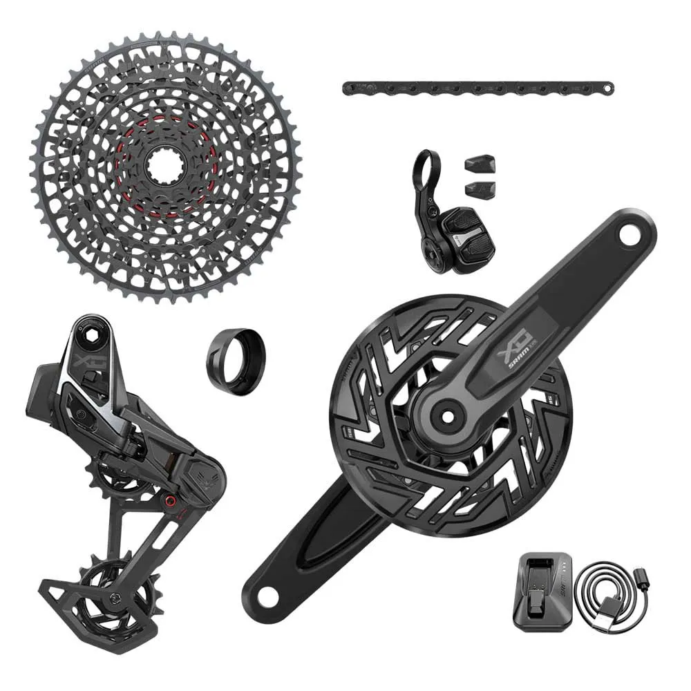 SRAM X0 T-type Eagle E-mtb 104bcd Transmission Axs Cykelkomponentgrupp, Black, 10-52t SRAM X0 T-type Eagle E-mtb 104bcd Transmission Axs Cykelkomponentgrupp, Black, 10-52t