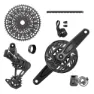 SRAM X0 T-type Eagle E-mtb 104bcd Transmission Axs Cykelkomponentgrupp, Black, 10-52t