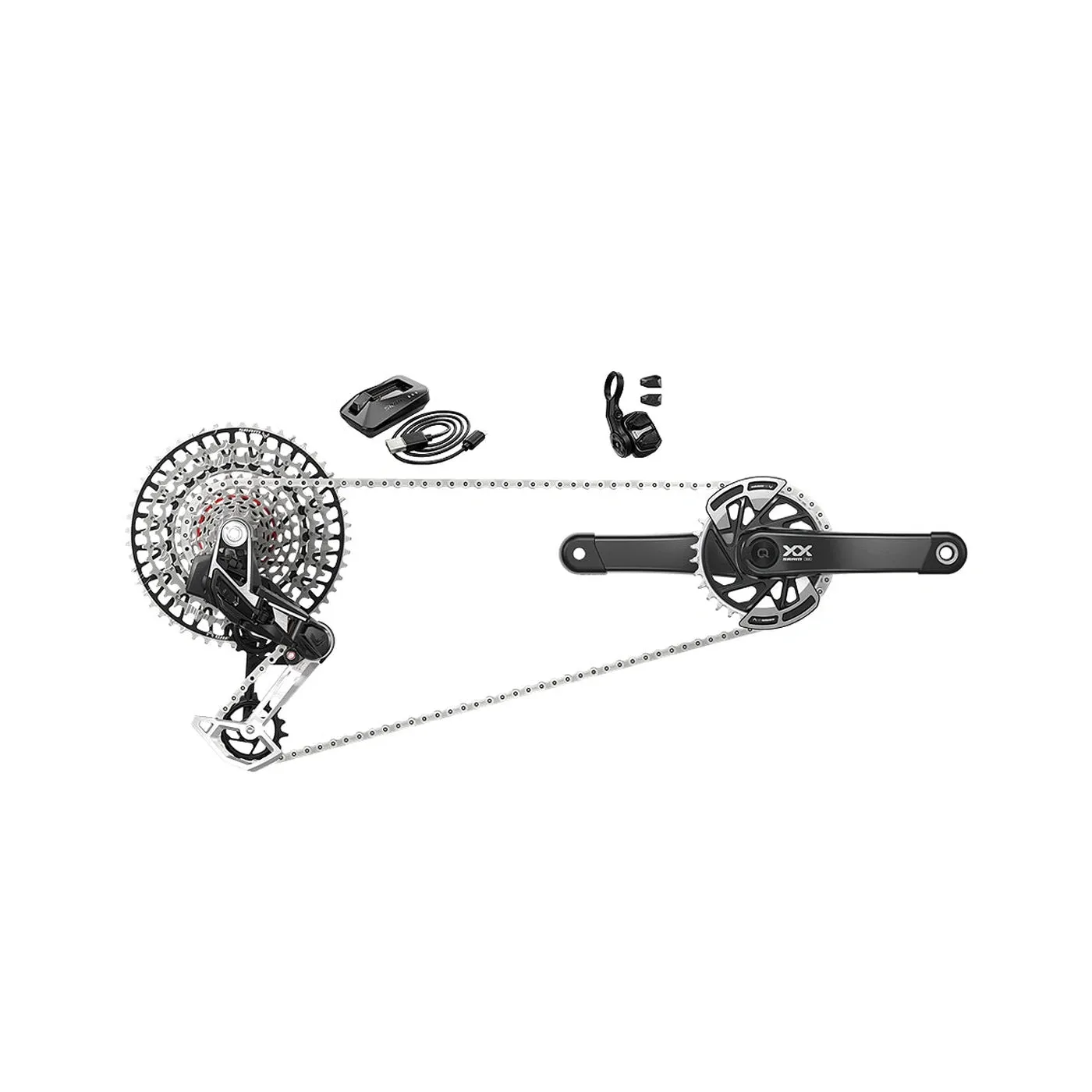 SRAM XX Eagle Transmission AXS Powermeter 1x12-fach Gruppe