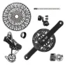 SRAM Xx T-type Eagle E-mtb 104bcd Transmission Axs Cykelkomponentgrupp, Black, 10-52t