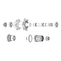 SRAM Zipp Zm2 Freehub-kropp SRAM Zipp Zm2 Freehub-kropp