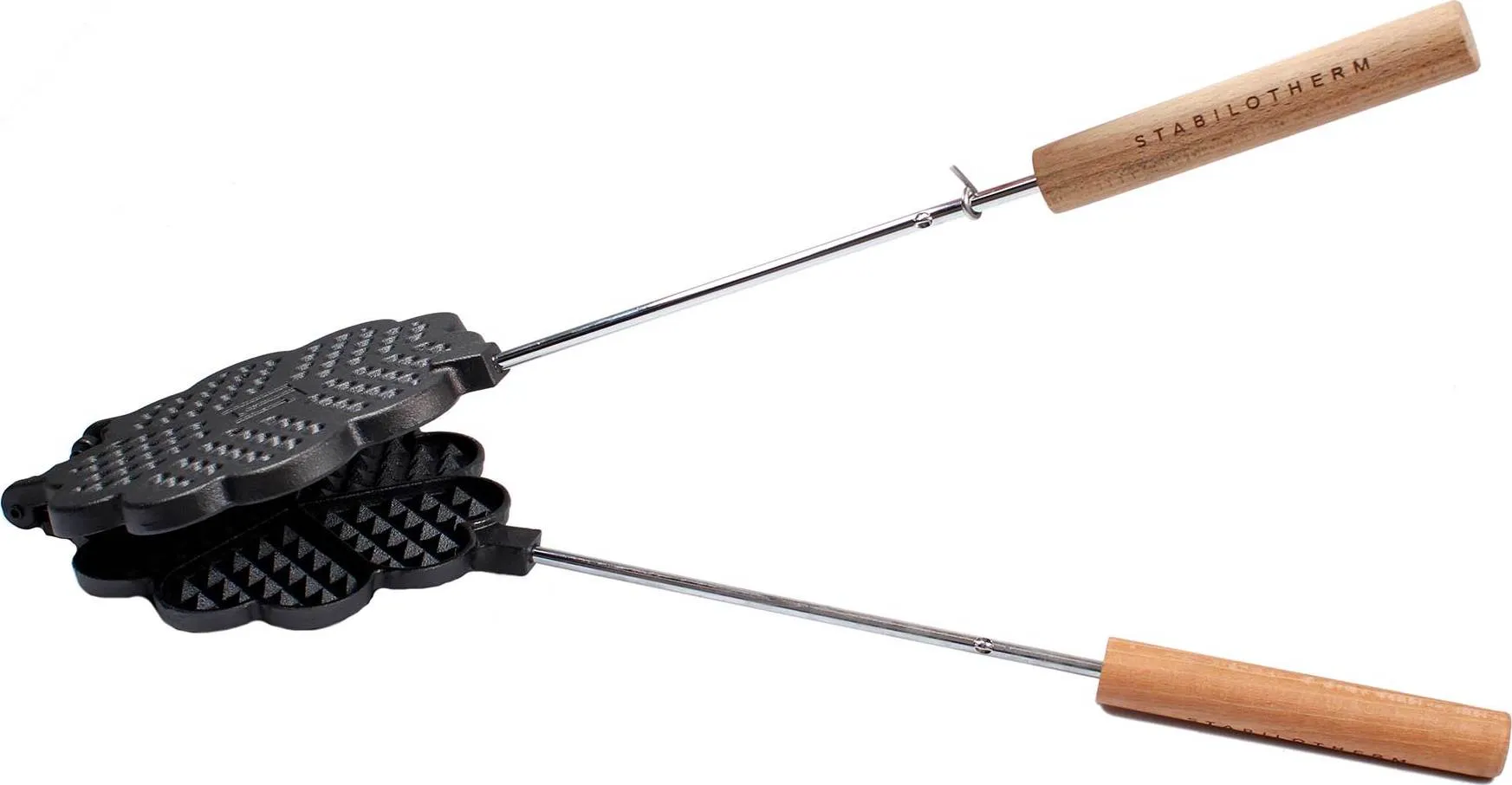 Stabilotherm Våffeljärn, Black/steel/wood, One Size