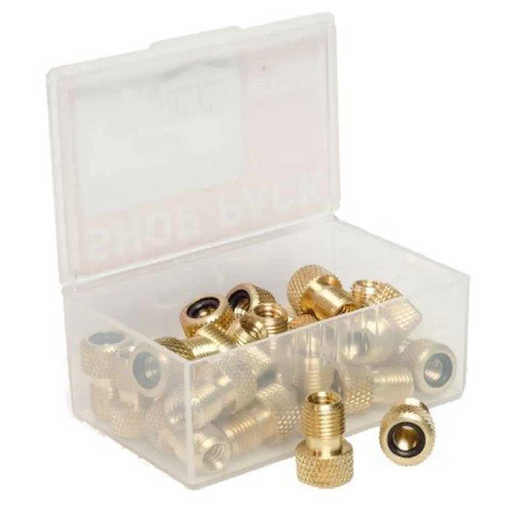 Stans Presta To Schrader Ventiladapter 25 Enheter, Silver, One Size