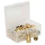Stans Presta To Schrader Ventiladapter 25 Enheter, Silver, One Size
