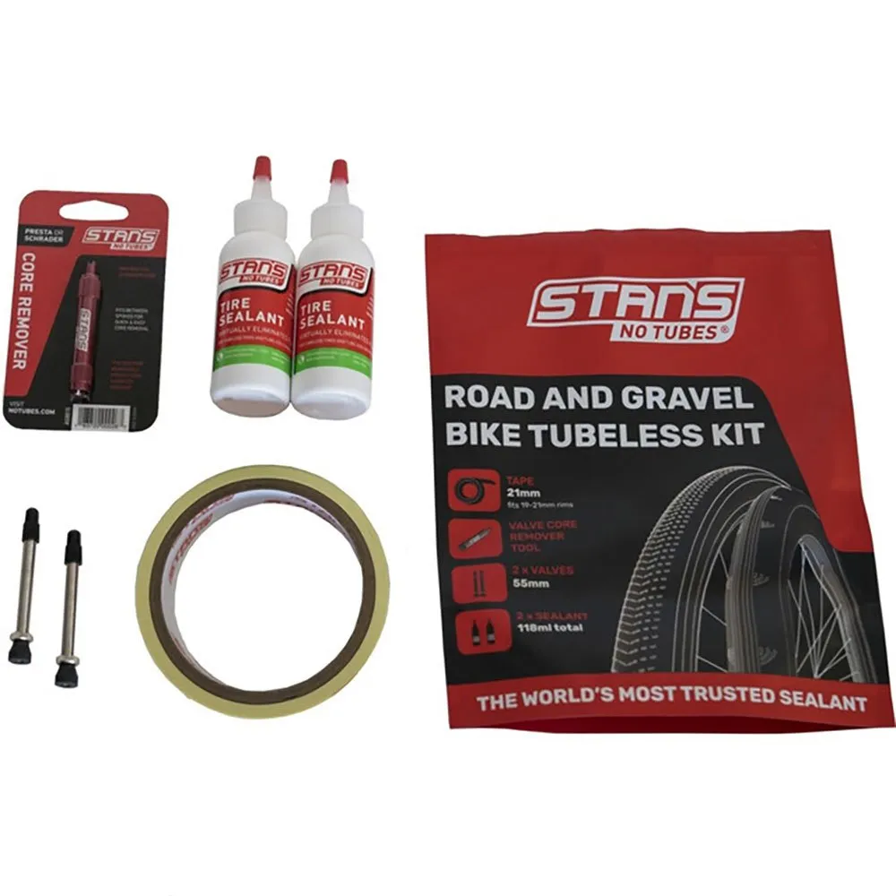 Stans Stan's Notubes Tubeless Kit 21 mm Tape og 55mm Ventiler