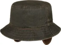 Stetson Bucket Hat with Earflaps Cotton/Polyester Stetson Bucket Hat with Earflaps Cotton/Polyester