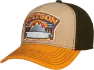 Stetson Hacksaw Trucker Cap, Yellow/Orange/Beige/Green
