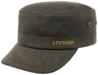 Stetson Herringbone Army Cap with Lining Stetson Herringbone Army Cap with Lining