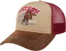 Stetson Rodeo Days Trucker Cap, Beige/Red