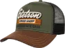 Stetson Speed Shop Trucker Cap, Olive/black