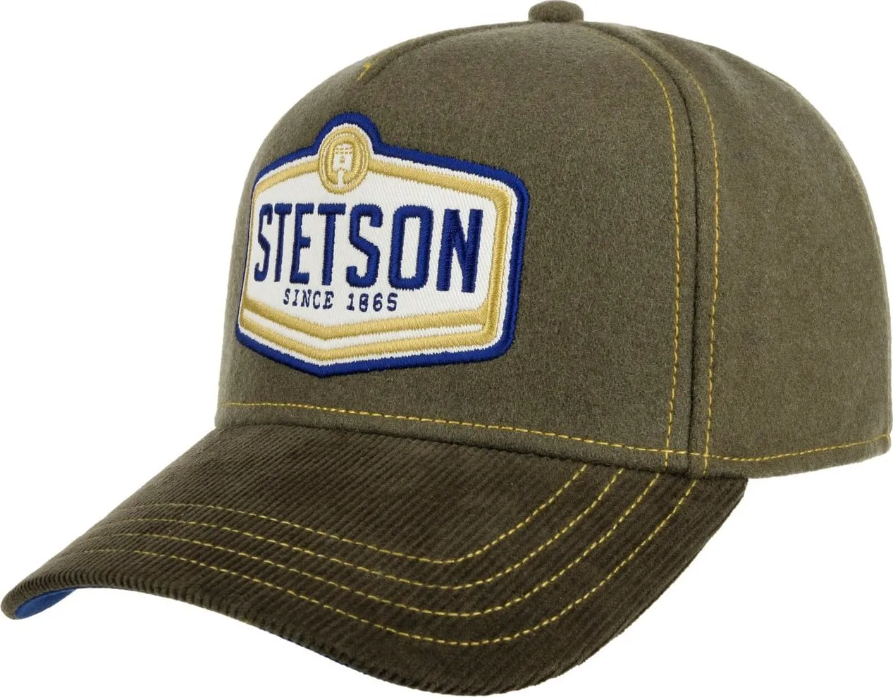 Stetson Wordmark Patch Cap, Olive Stetson Wordmark Patch Cap, Olive