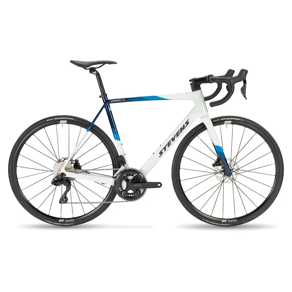 Stevens Izoard 105 Di2 2024 Racercykel, Carrera white / blue