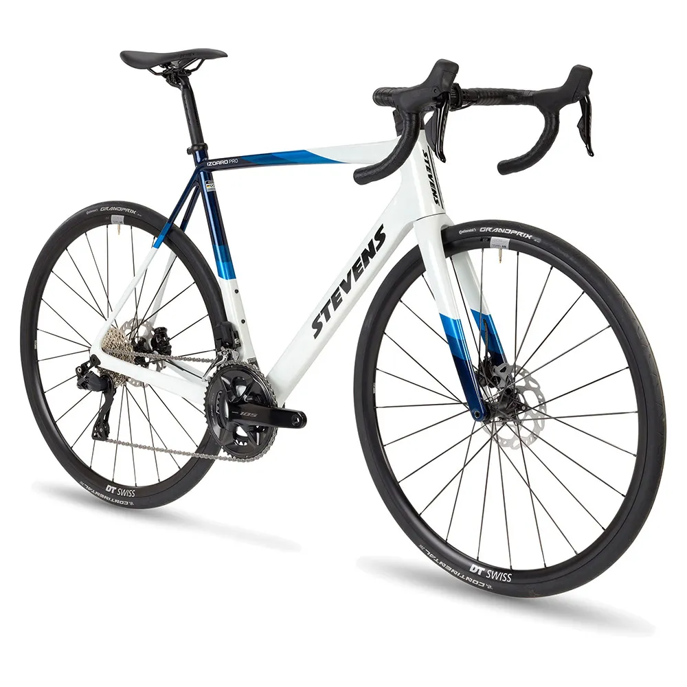 Stevens Izoard 105 Di2 2024 Racercykel, Carrera white / blue