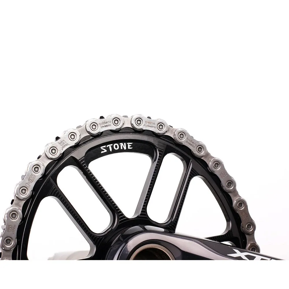 Stone Direct Mount Shimano Mtb Ovalt Kedjehjul, Black, 34t