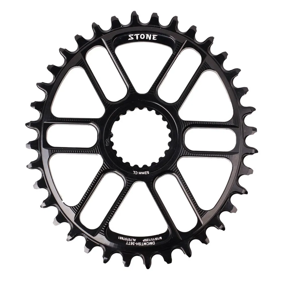 Stone Direct Mount Shimano Mtb Ovalt Kedjehjul, Black, 34t