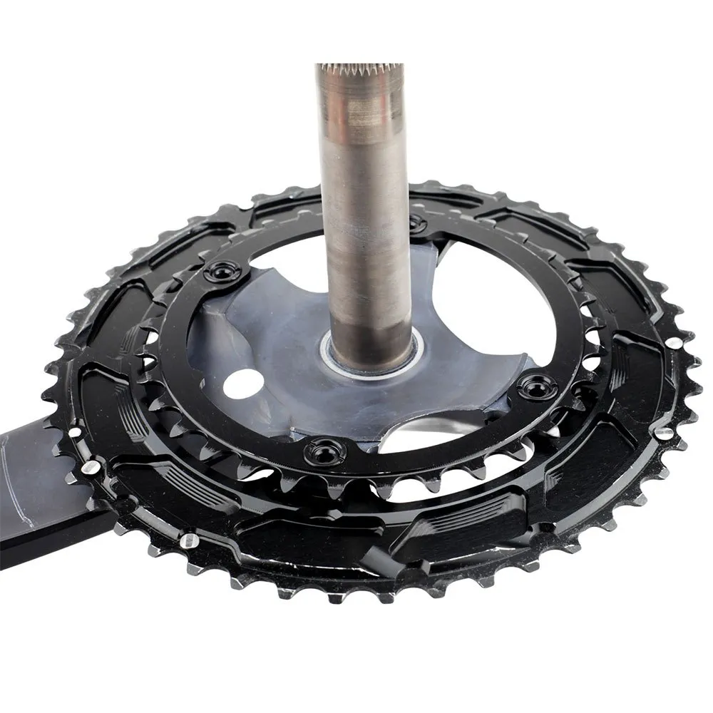 Stone Shimano 2x/sram Flat Top 110 Bcd Kedjehjul, Black, 48-33t