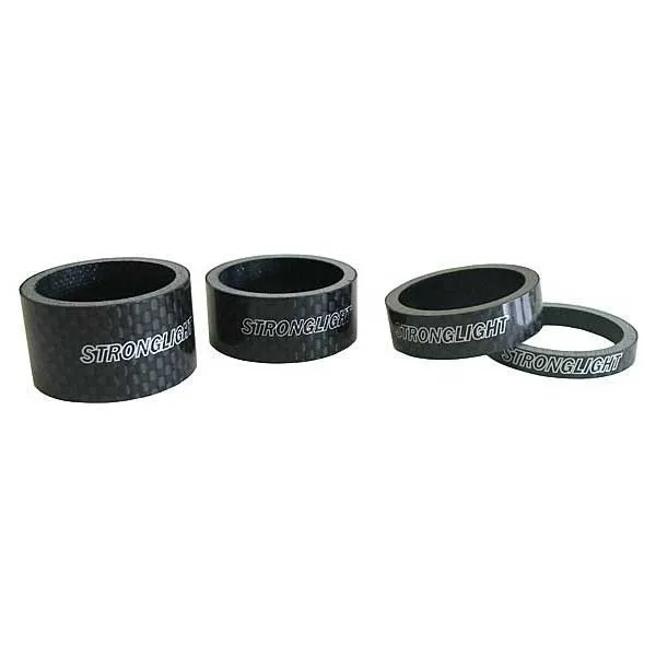 STRONGLIGHT 1 1/8´´ Headset-distans 4 Enheter, Black, One Size