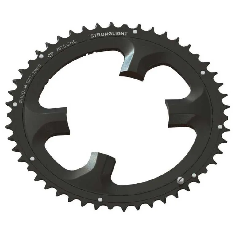 STRONGLIGHT Ct2 Exterior 4b Shimano Dura Ace 110 Bcd Kedjehjul, Black, 50t STRONGLIGHT Ct2 Exterior 4b Shimano Dura Ace 110 Bcd Kedjehjul, Black, 50t