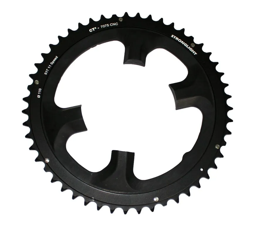 STRONGLIGHT Drev till Shimano Dura Ace 11-Speed Vevparti 51T, Svart STRONGLIGHT Drev till Shimano Dura Ace 11-Speed Vevparti 51T, Svart