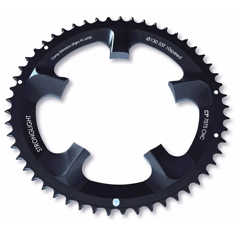 STRONGLIGHT drev till Ultegra 6700 50t 130, Black, 52t