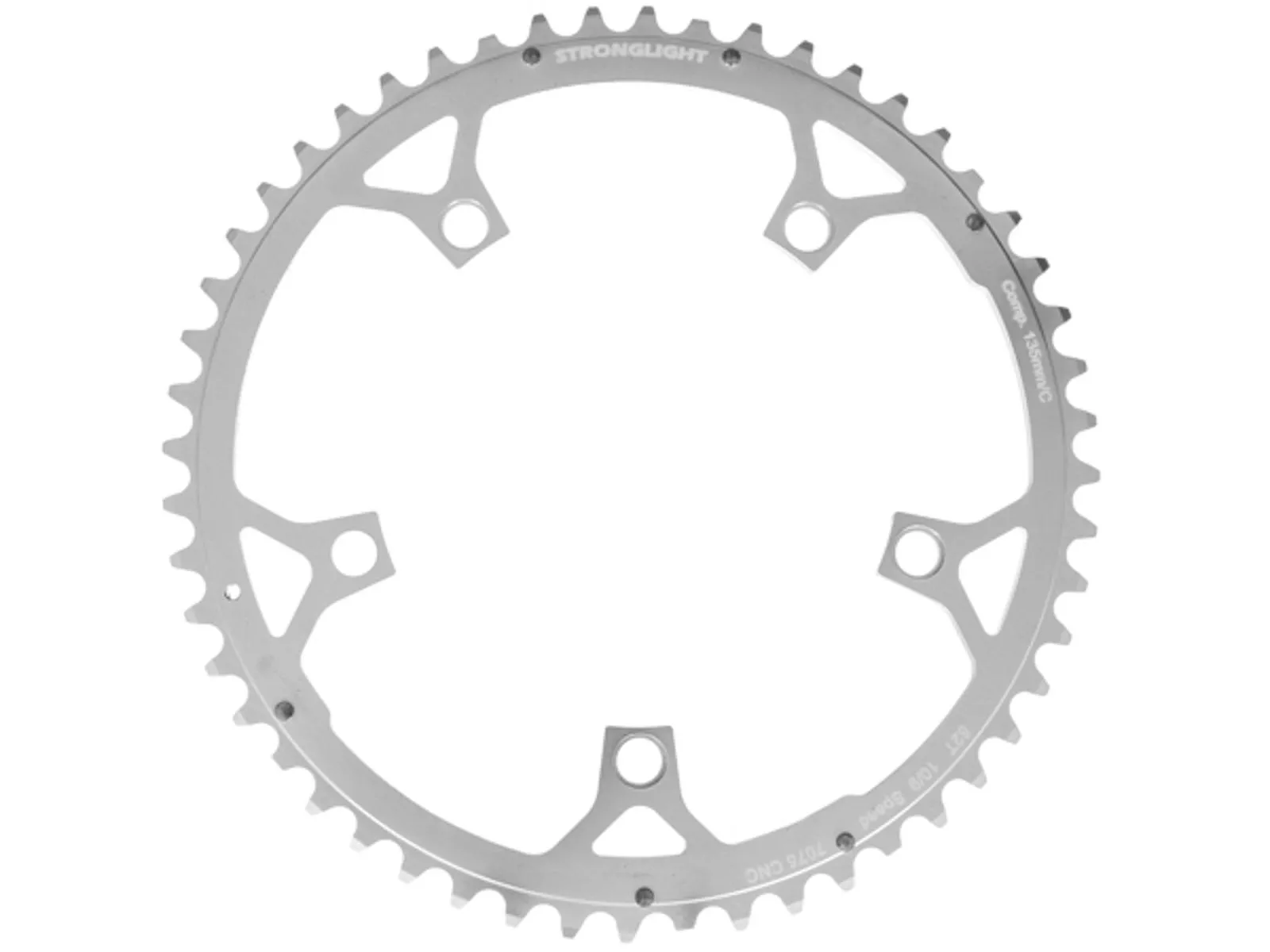 STRONGLIGHT framdrev 135 mm 52T Road, Silver