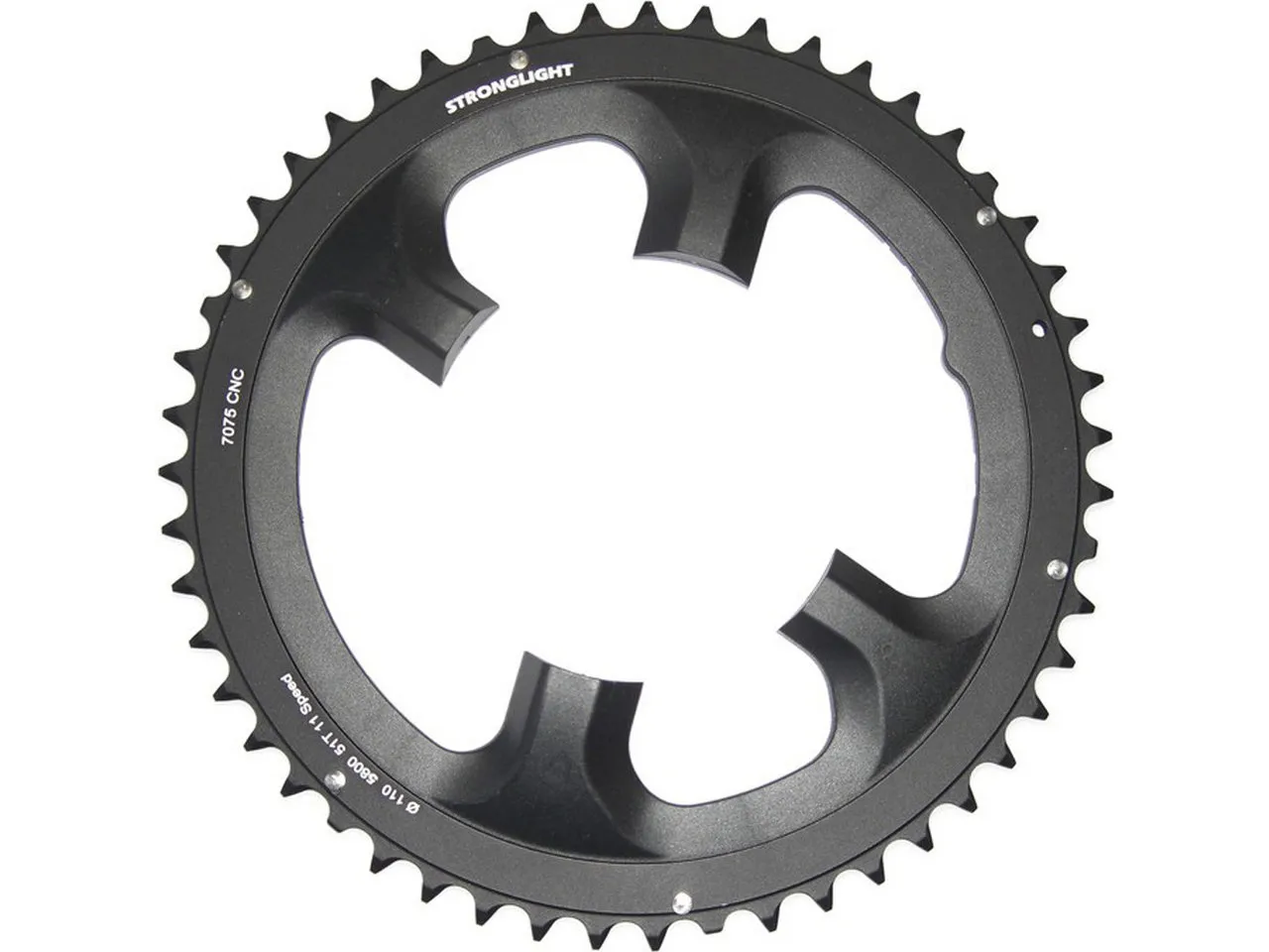 STRONGLIGHT Kettenblatt Shimano 105 FC-5800 11-fach, 4-Arm, 110 mm Lochkreis