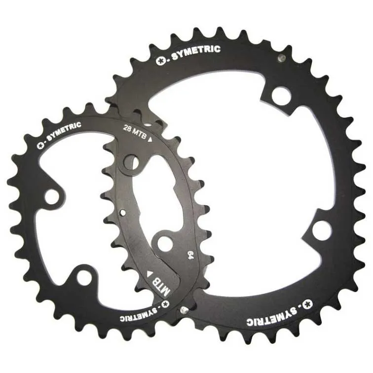 STRONGLIGHT Osymetric 4b 104/64 Bcd Kedjehjul, Black, 38-28t STRONGLIGHT Osymetric 4b 104/64 Bcd Kedjehjul, Black, 38-28t