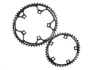 STRONGLIGHT Ovala drev 53/42T Set med 2 drev, Svart