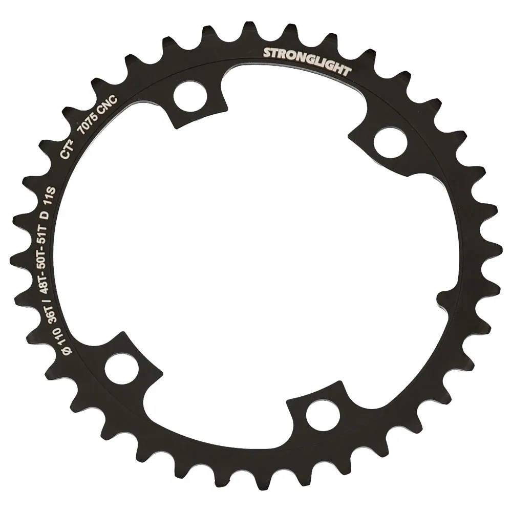 STRONGLIGHT Shimano 110 Bcd Compatible 48-51t Kedjehjul, Black, 36t