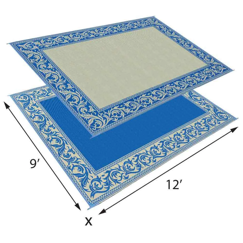 Stylish Camping Classic Ra3 Matta, Blue / beige, 2.74 x 3.65m