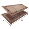 Stylish Camping Deer Pe1 Matta, Black / brown / beige, 2.43 x 5.48m