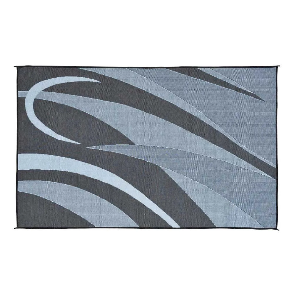 Stylish Camping Graphic Ga1 Matta, Black / silver, 2.43 x 3.65m