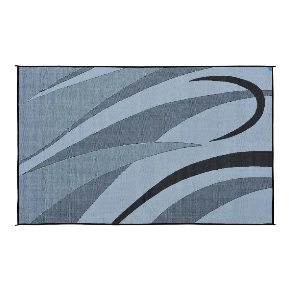 Stylish Camping Graphic Ga1 Matta, Black / silver, 2.43 x 3.65m