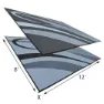 Stylish Camping Graphic Ga1 Matta, Black / silver, 2.43 x 3.65m