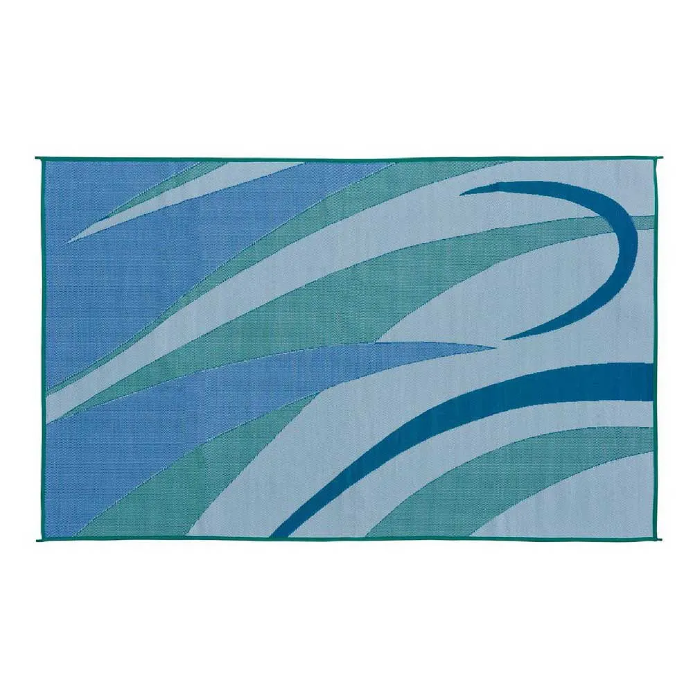 Stylish Camping Graphic Ga3 Matta, Blue / green, 2.43 x 3.65m