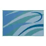 Stylish Camping Graphic Ga3 Matta, Blue / green, 2.43 x 3.65m