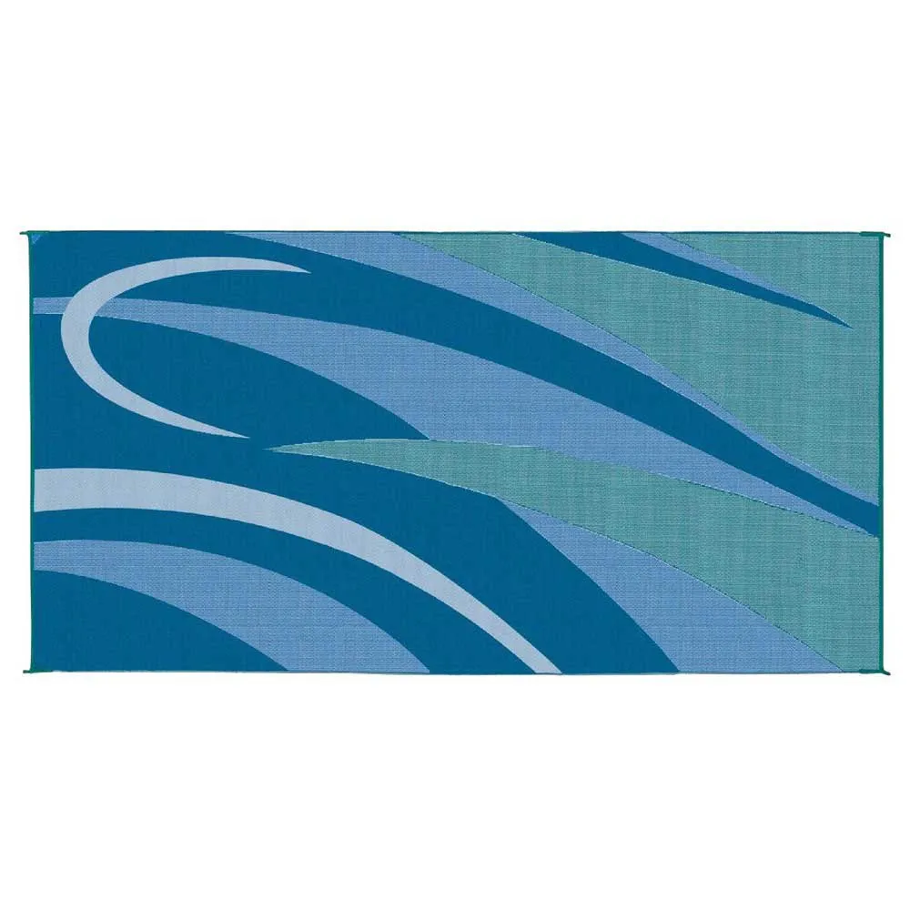 Stylish Camping Graphic Gb3 Matta, Blue / green, 2.43 x 4.87m