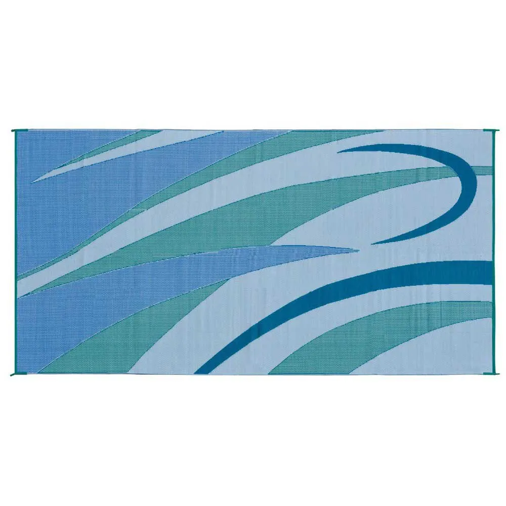 Stylish Camping Graphic Gb3 Matta, Blue / green, 2.43 x 4.87m