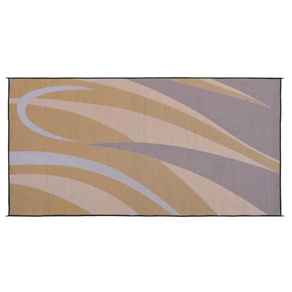 Stylish Camping Graphic Gb7 Matta, Brown / gold, 2.43 x 4.87m