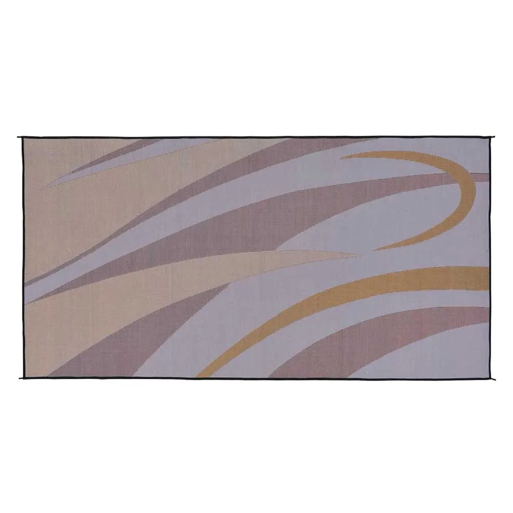 Stylish Camping Graphic Gb7 Matta, Brown / gold, 2.43 x 4.87m