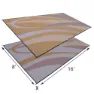 Stylish Camping Graphic Gb7 Matta, Brown / gold, 2.43 x 4.87m