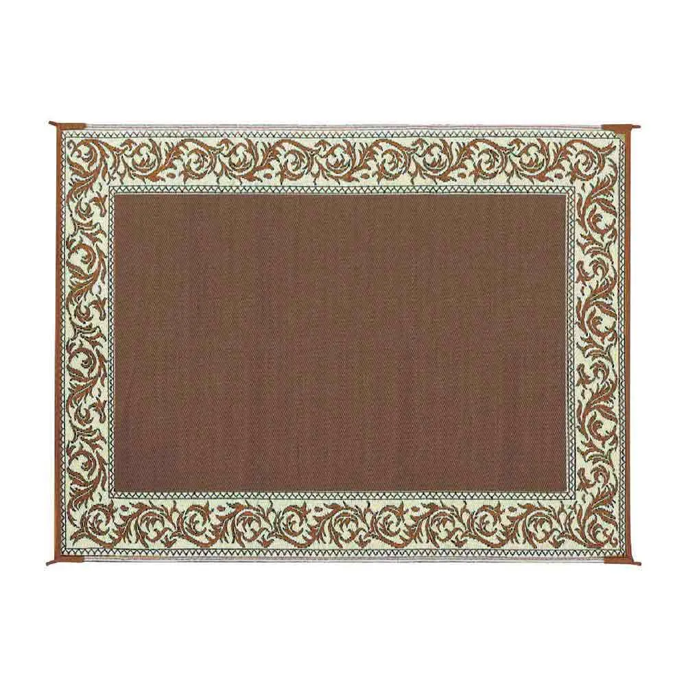Stylish Camping Ra7 Matta, Burgundy / beige, 2.74 x 3.65m