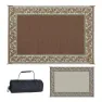 Stylish Camping Ra7 Matta, Burgundy / beige, 2.74 x 3.65m