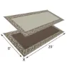 Stylish Camping Rc7 Matta, Burgundy / beige, 2.43 x 6m