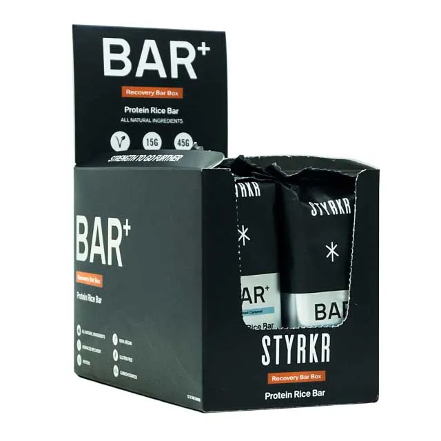 Styrkr Bar+ Energibar Låda Citronkaka Med Glasyr 60g 12 Enheter, Black, One Size
