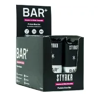 Styrkr Bar Plus Proteinbarslåda Hallon & Vit Choklad 12 Enheter