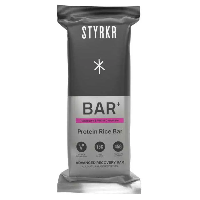Styrkr Bar Plus Proteinbarslåda Hallon & Vit Choklad 12 Enheter, Multicolor, One Size