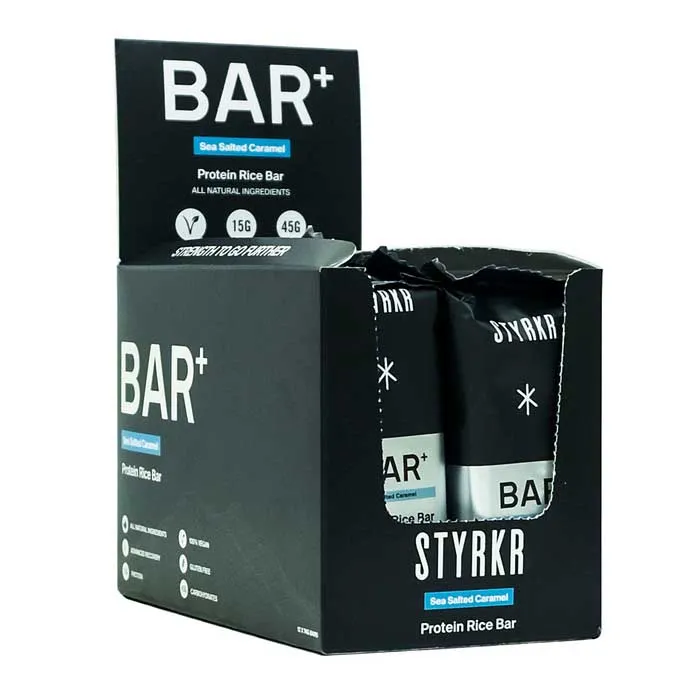 Styrkr Bar Plus Proteinbarslåda Salt Karamell 12 Enheter, Multicolor, One Size