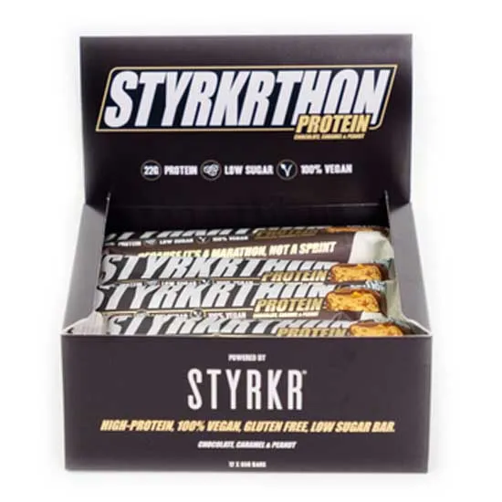 Styrkr thon Proteinbars Ask Choklad Jordnötter 12 Enheter, Multicolor, One Size