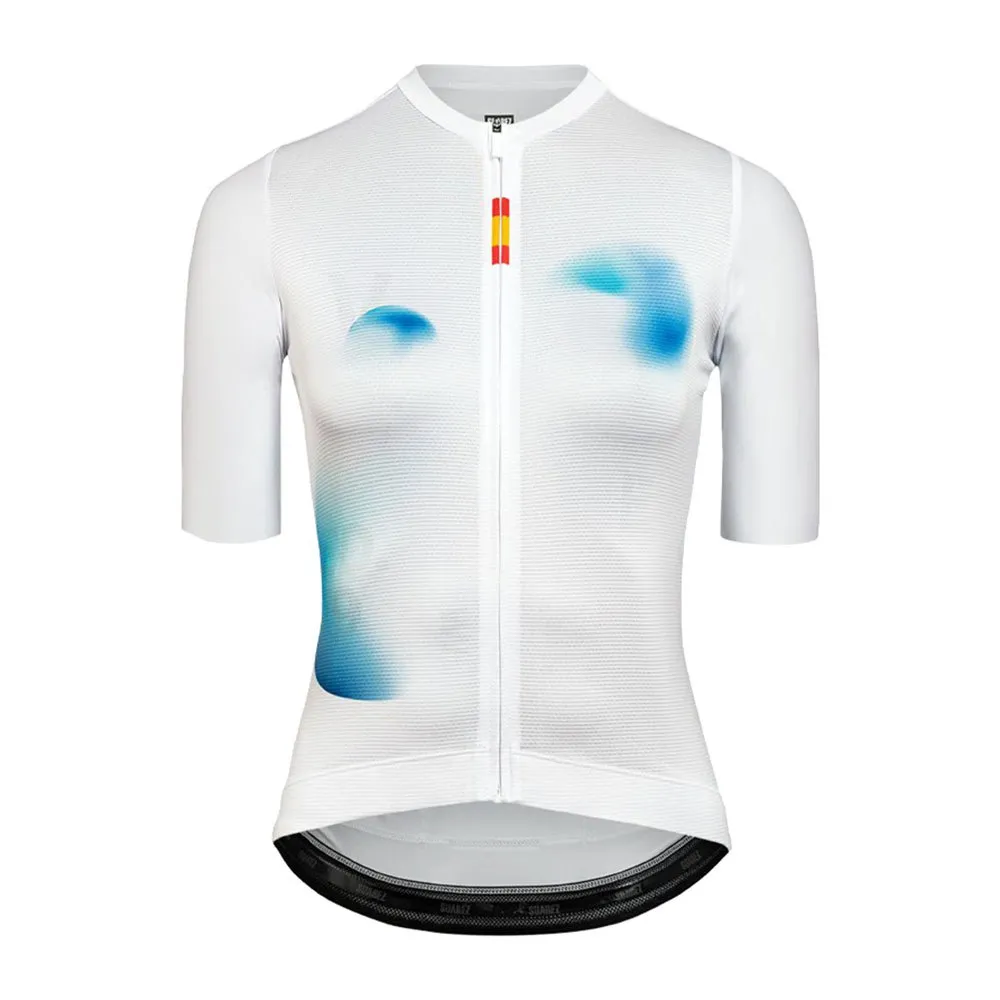 Suarez Montaña Vuelta España 2024 Korta ärmar Cykeltröja Suarez Montaña Vuelta España 2024 Korta ärmar Cykeltröja
